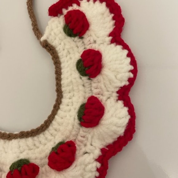 Crochet Handmade Pet Collar for Cats or Dogs - Picture 4 of 11